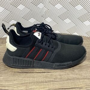 Adidas Men's Black and Red NMD Sneakers